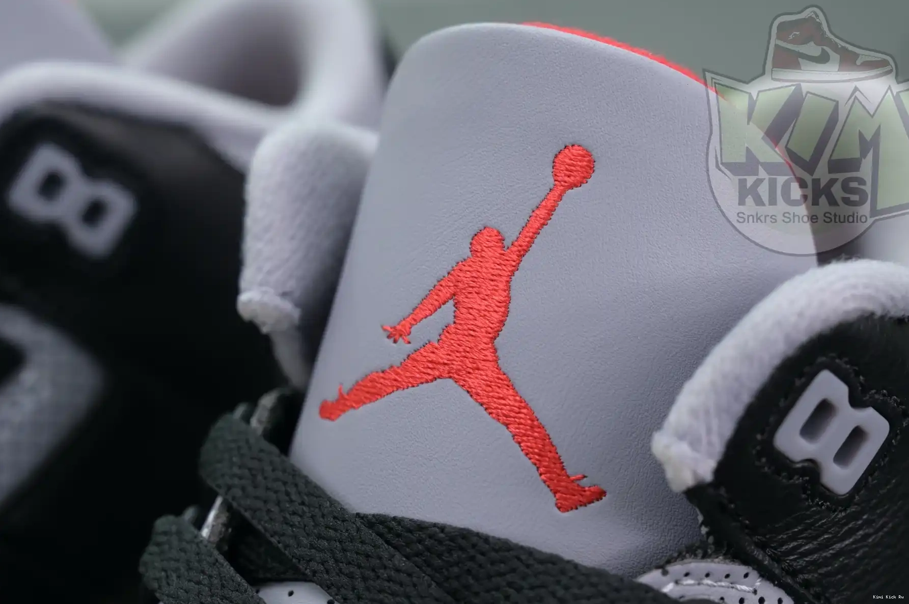 Air Cement Jordan Kimikick Reimagined” 3“Black 0325